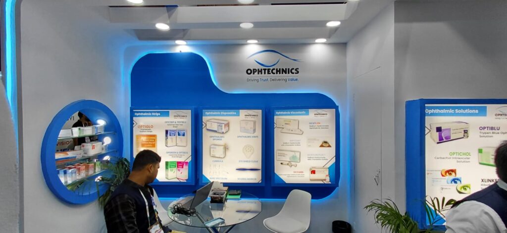 Ophtechnics Eyeline Systems Pvt Ltd. Stall in AIOC Jaipur, 2026