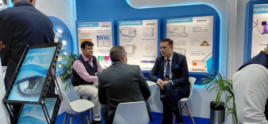 Ophtechnics Owner meets with new clients in AIOC Jaipur 2026