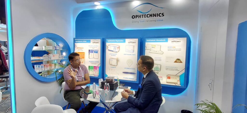 Ophtechnics CEO meets with some new clients in AIOC Jaipur